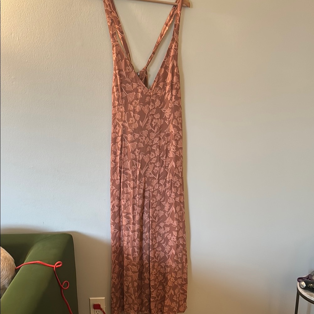Knot Sisters Petty Jumpsuit in Sienna Tulips Pockets Women's Large Floral - Picture 2 of 16